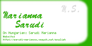 marianna sarudi business card